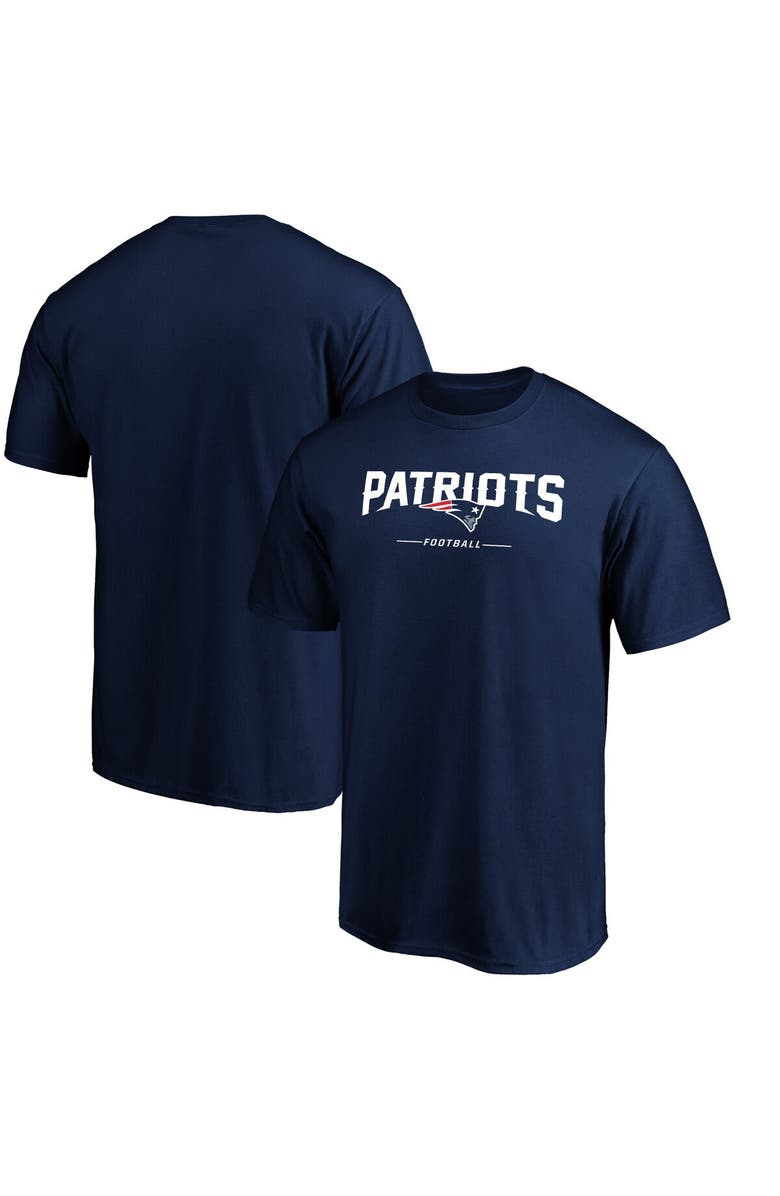 FANATICS Men's Fanatics Branded Navy New England Patriots Team Lockup T-Shirt, Main, color, Navy