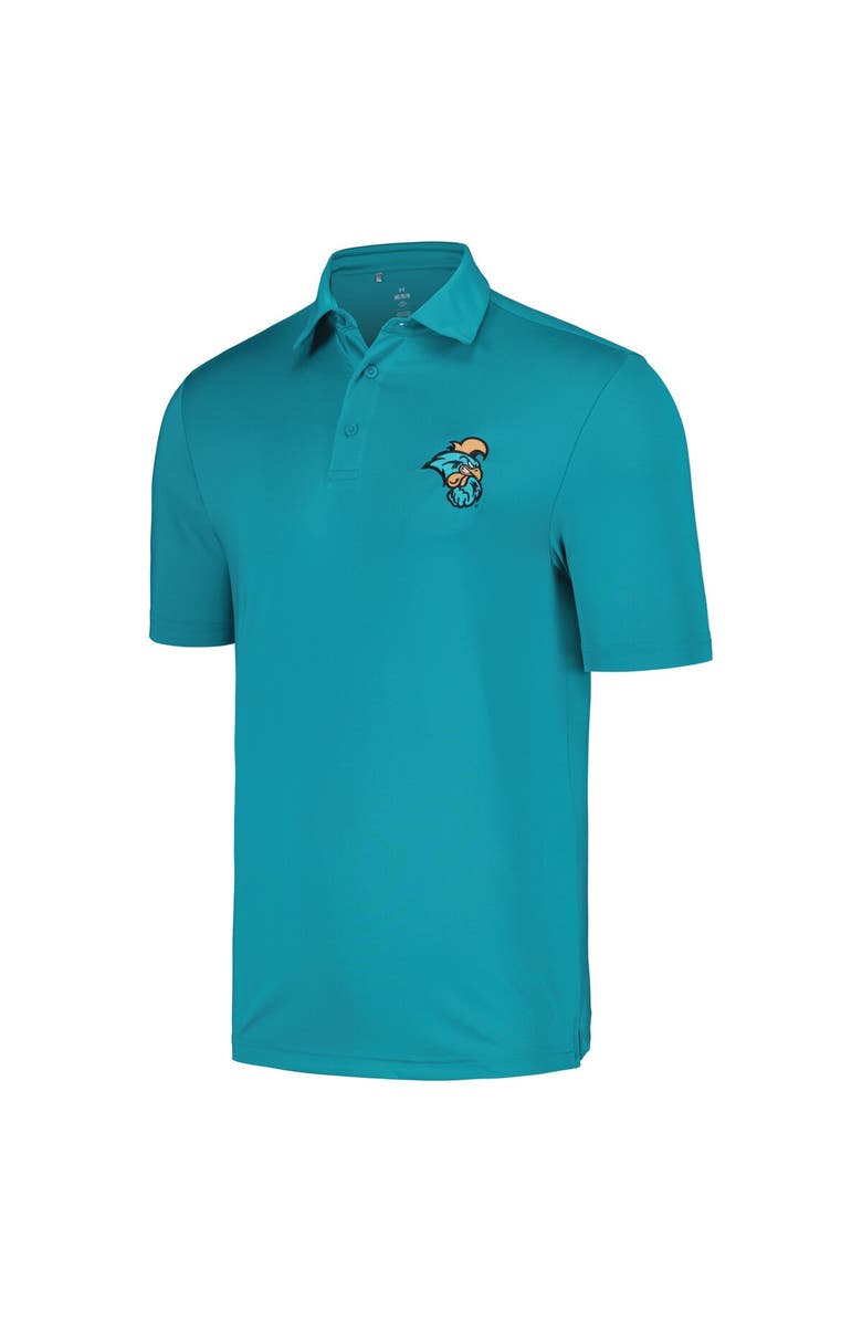 Under Armour Men's Under Armour Teal Coastal Carolina Chanticleers Tee To Green Polo, Alternate, color, 
