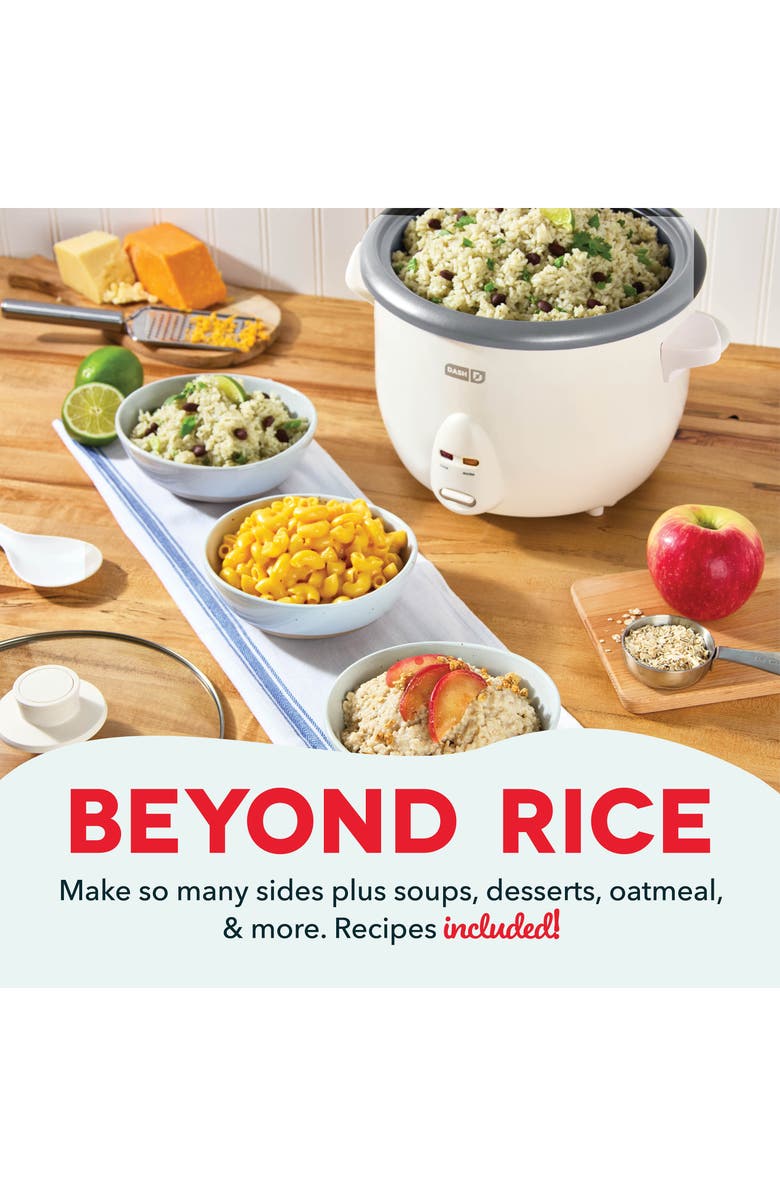 Dash Family Rice Cooker, Alternate, color, Cream