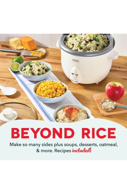 Dash Family Rice Cooker In White
