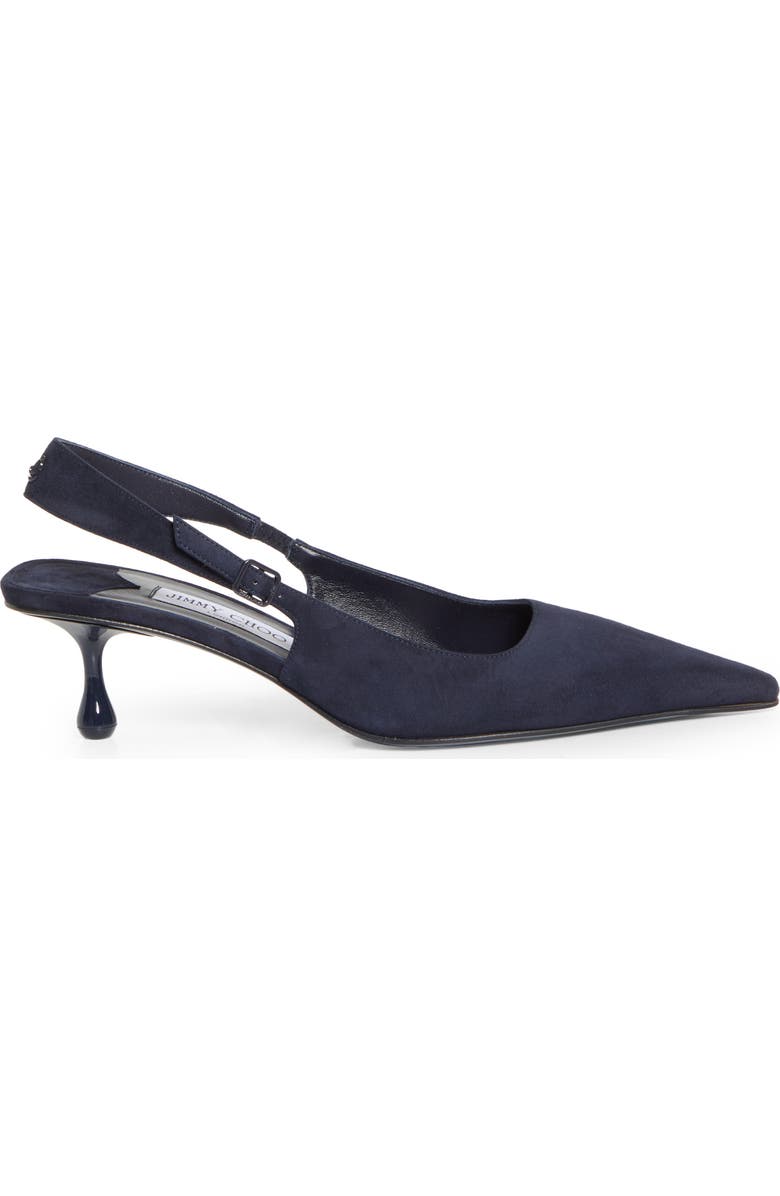 Jimmy Choo Amel Pointed Toe Slingback Pump, Alternate, color, Marine