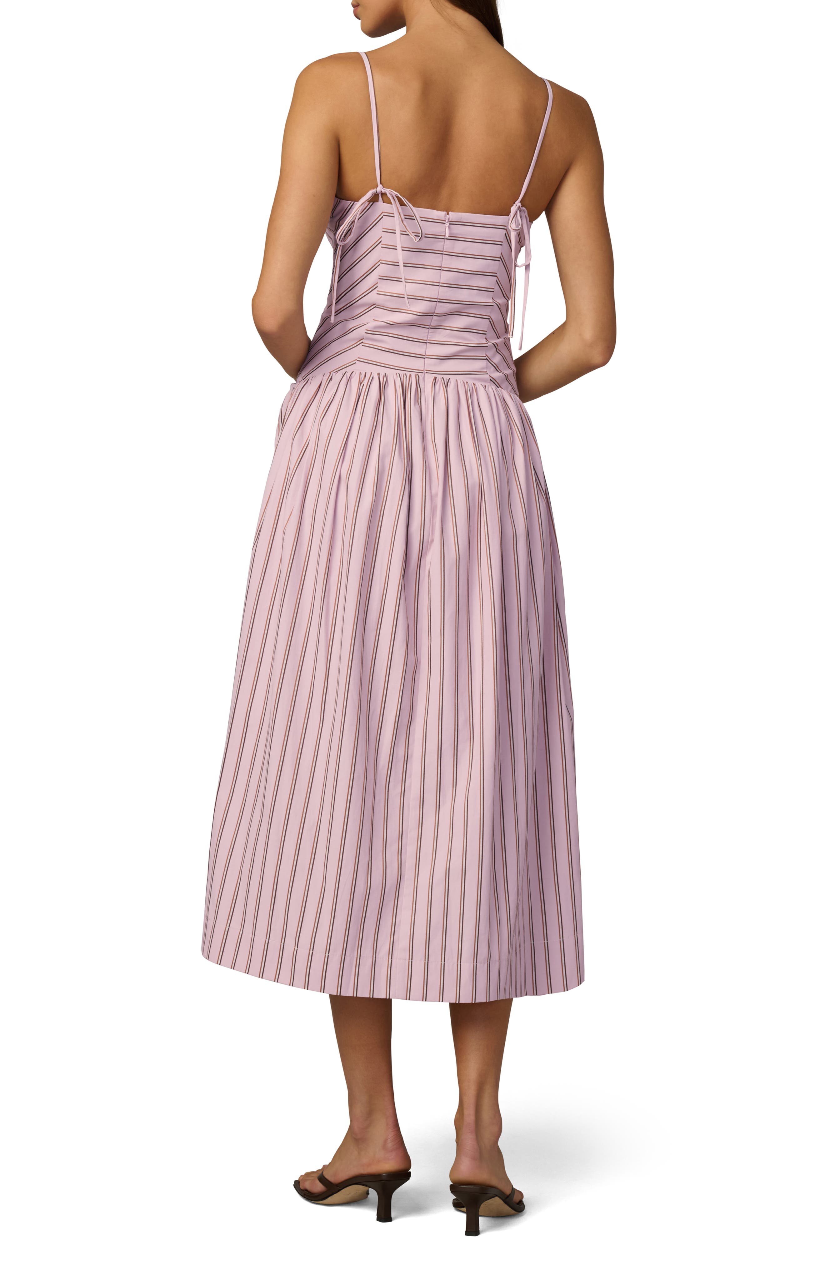 The Mara Tie Strap Midi Dress - image 2