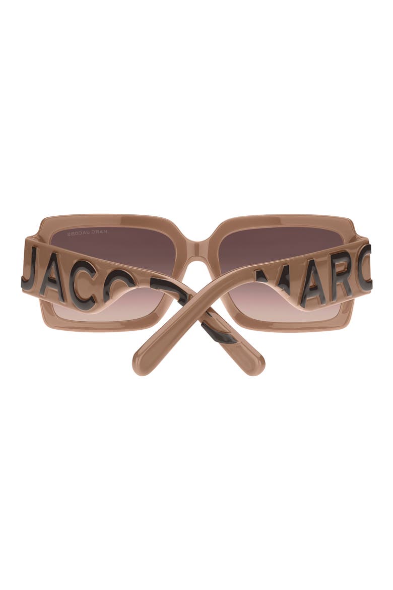 55mm Gradient Rectangular Sunglasses, Alternate, color, 0NOY-HA