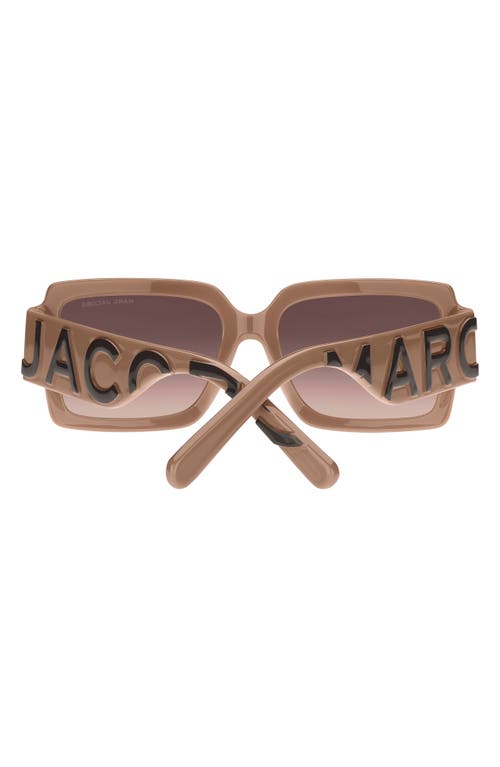 Marc Jacobs 55mm Gradient Rectangular Sunglasses