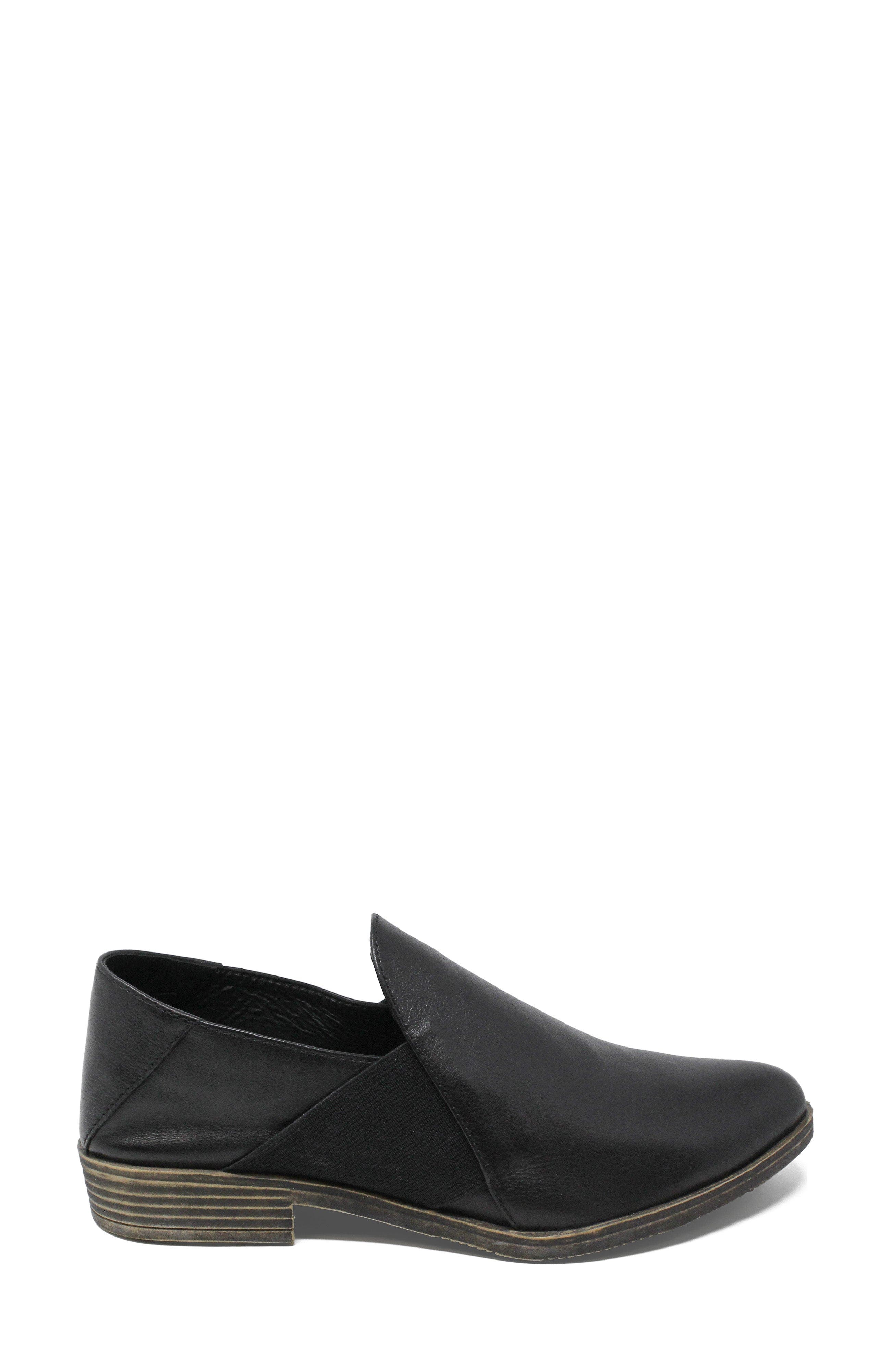 Kefect Slip On Shoe, Alternate, color, BLACK-BLACK LEATHER-ELASTIC