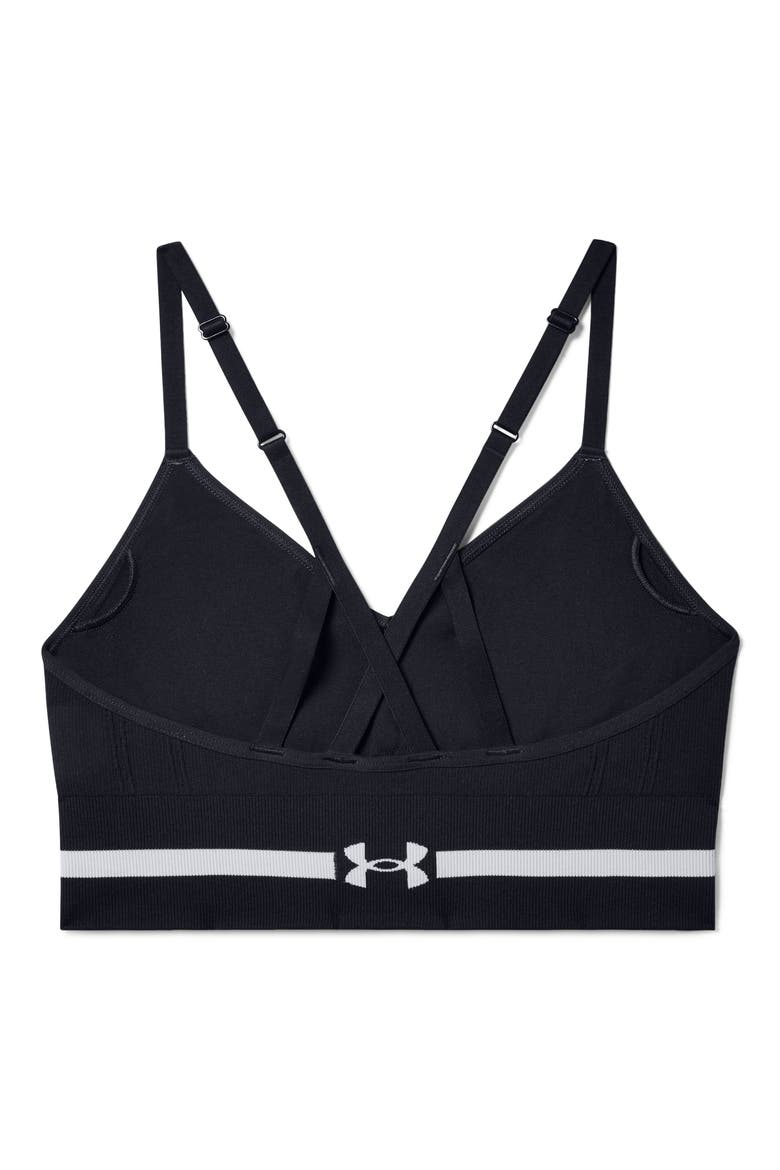 Seamless Low Longline Sports Bra, Alternate, color, 001 BLACK