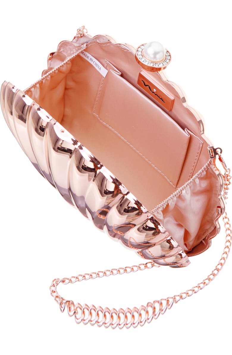 Nina Mariam Shell Clutch, Alternate, color,