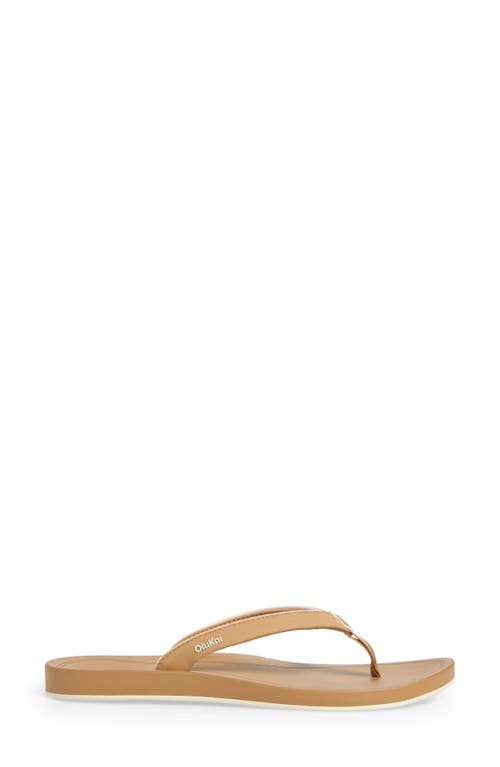 Olukai Uiki Water Resistant Flip Flop In Sand