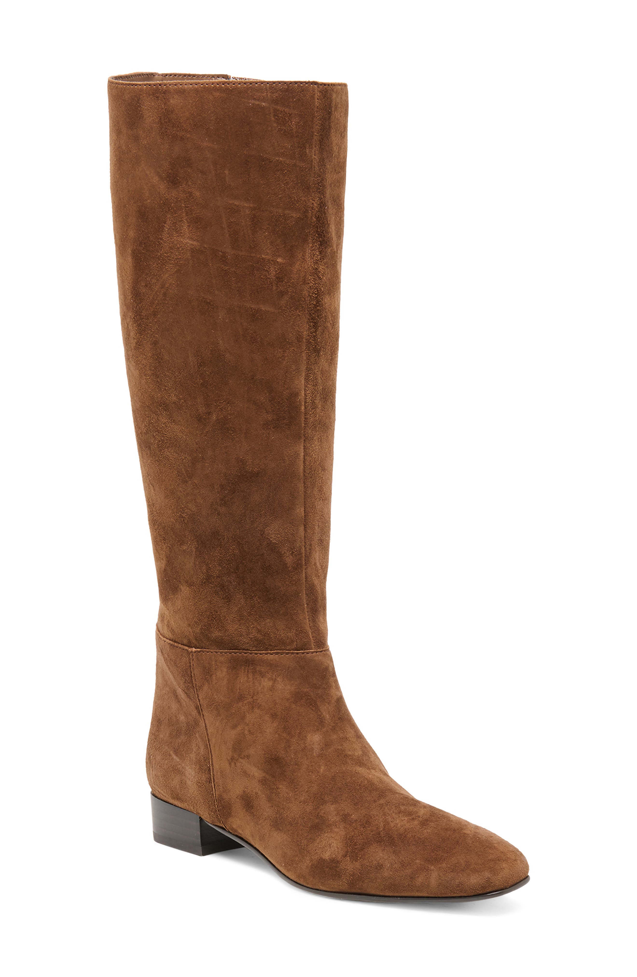 Tywin Leather Knee High Boot, Main, color, COCOA SUEDE