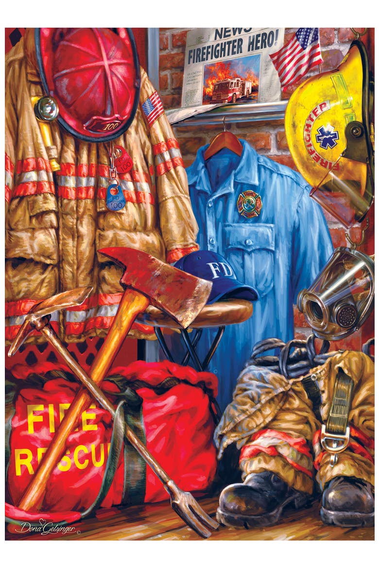 Fire and Rescue 1000 Piece Jigsaw Puzzle, Alternate, color, Multicolor