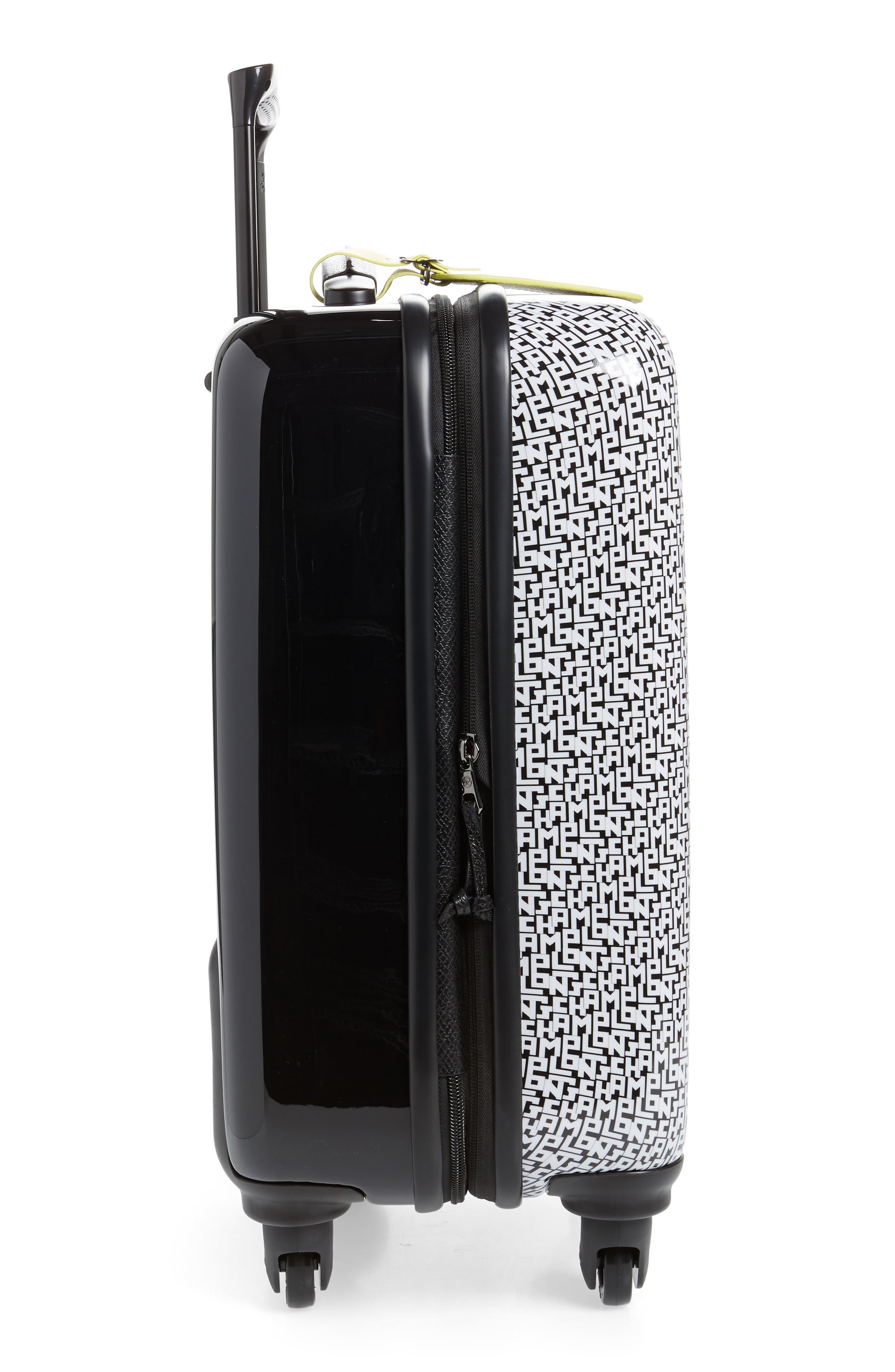 Longchamp Cuir LGP 18-Inch Rolling Spinner Carry-On, Alternate, color, 