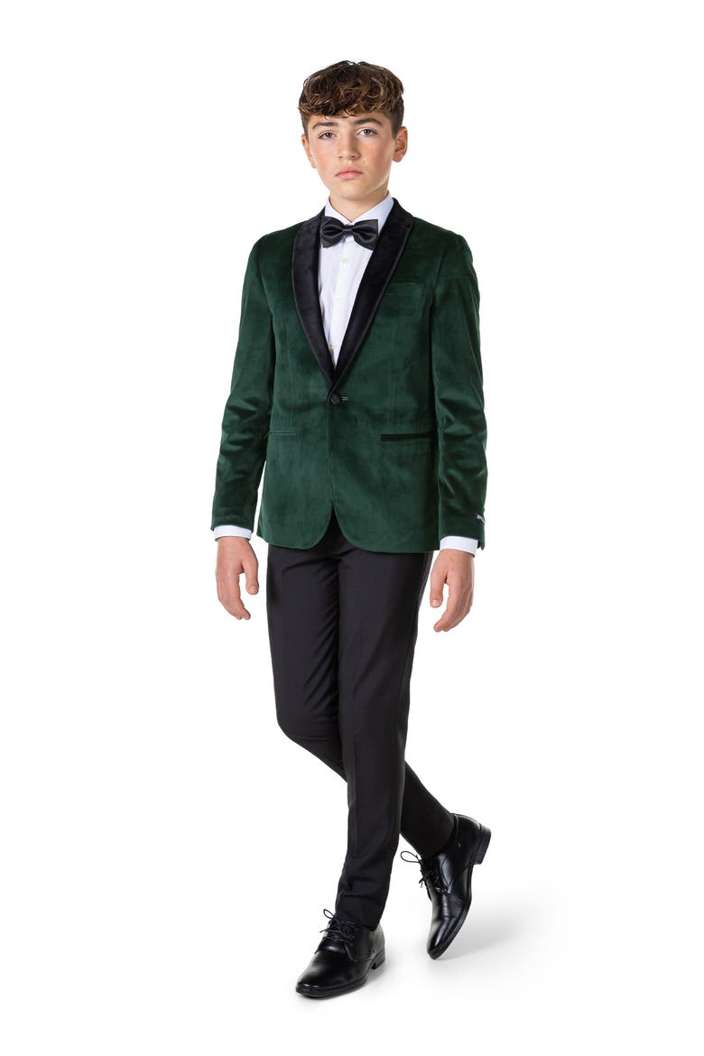 Kids' Deluxe Dinner Jacket, Alternate, color, GREEN