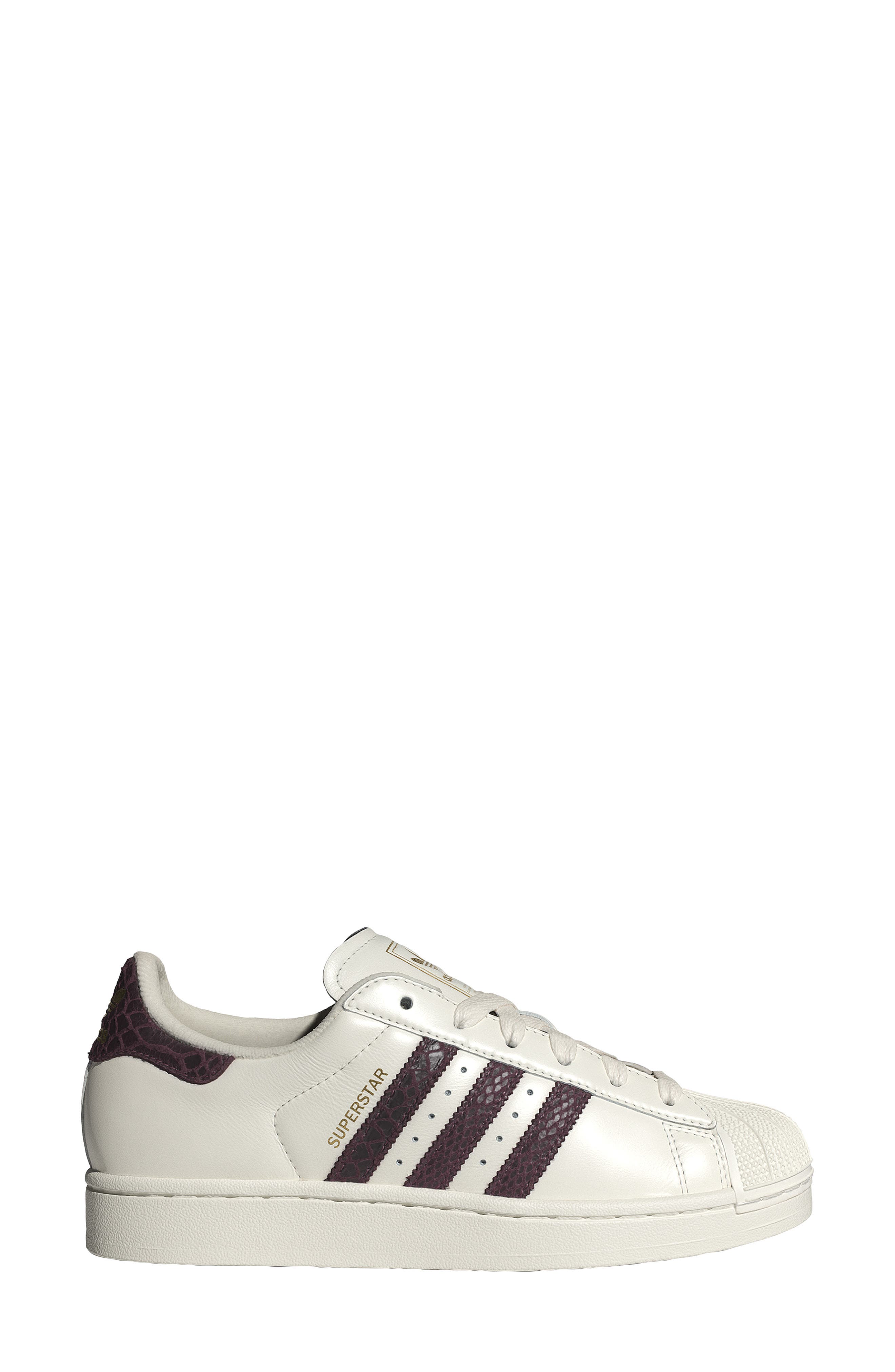 Superstar II Sneaker, Alternate, color, OFF WHITE/ MAROON/ GOLD MET.