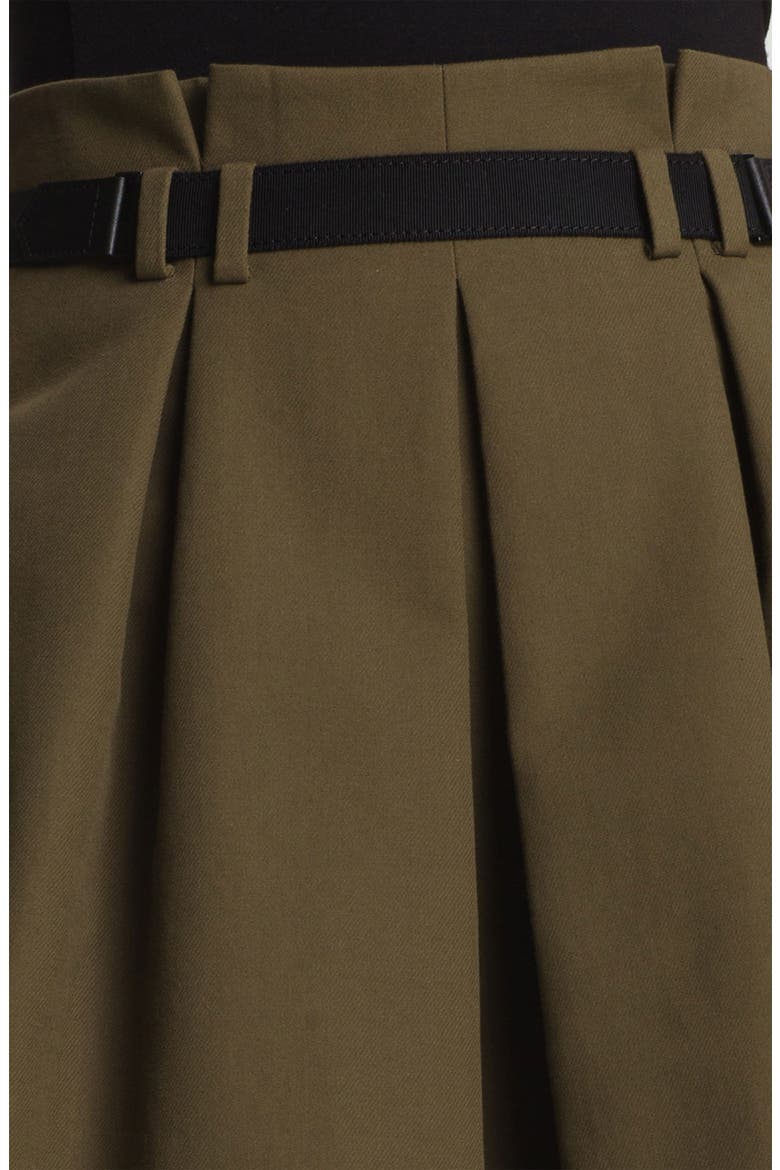 Pleated Skirt (Nordstrom Exclusive), Alternate, color, OLIVE