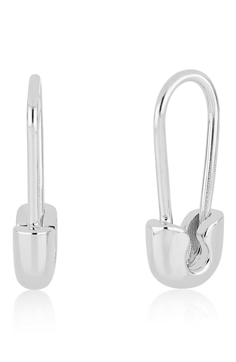 EF Collection Single Safety Pin Threader Earring, Main, color,