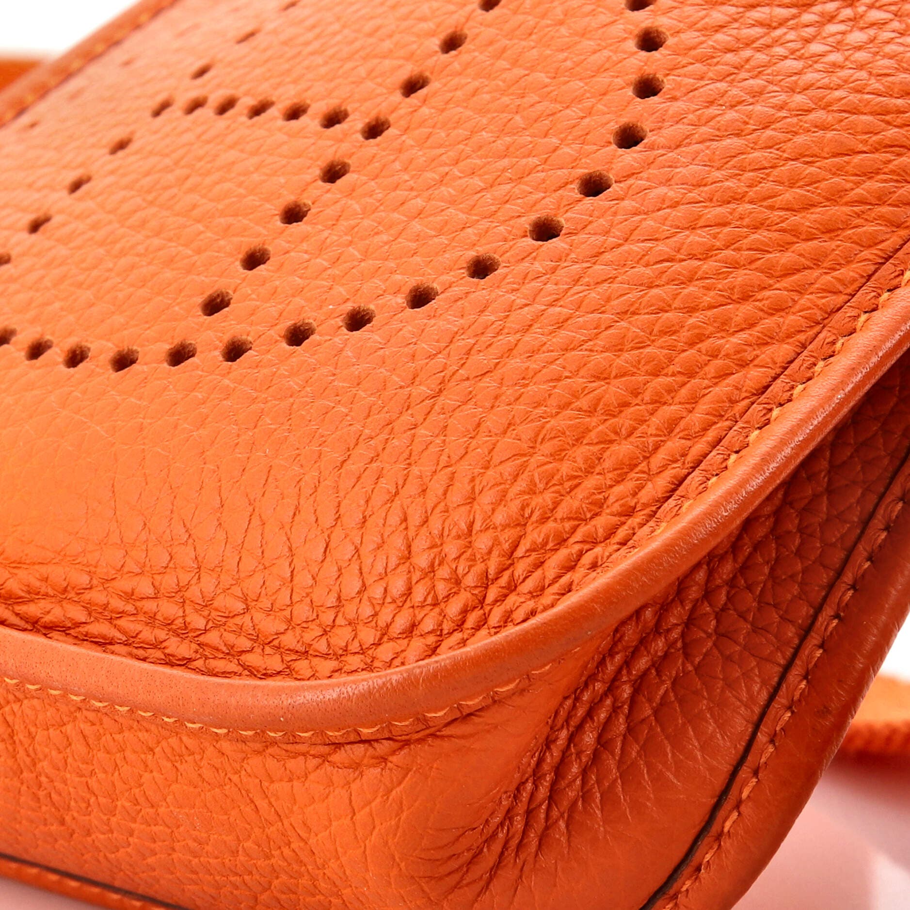 Pre-Owned Hermes Evelyne Bag Gen III Clemence TPM, Alternate, color, Orange H