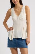 BP. Lace Trim Godet Tank