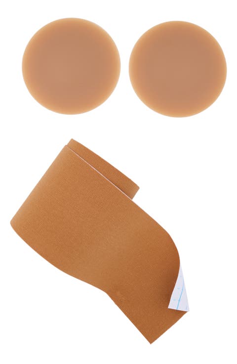 Shape Tape Rounds Waterproof Silicone Nipple Covers & Body Sculpt Tape Kit