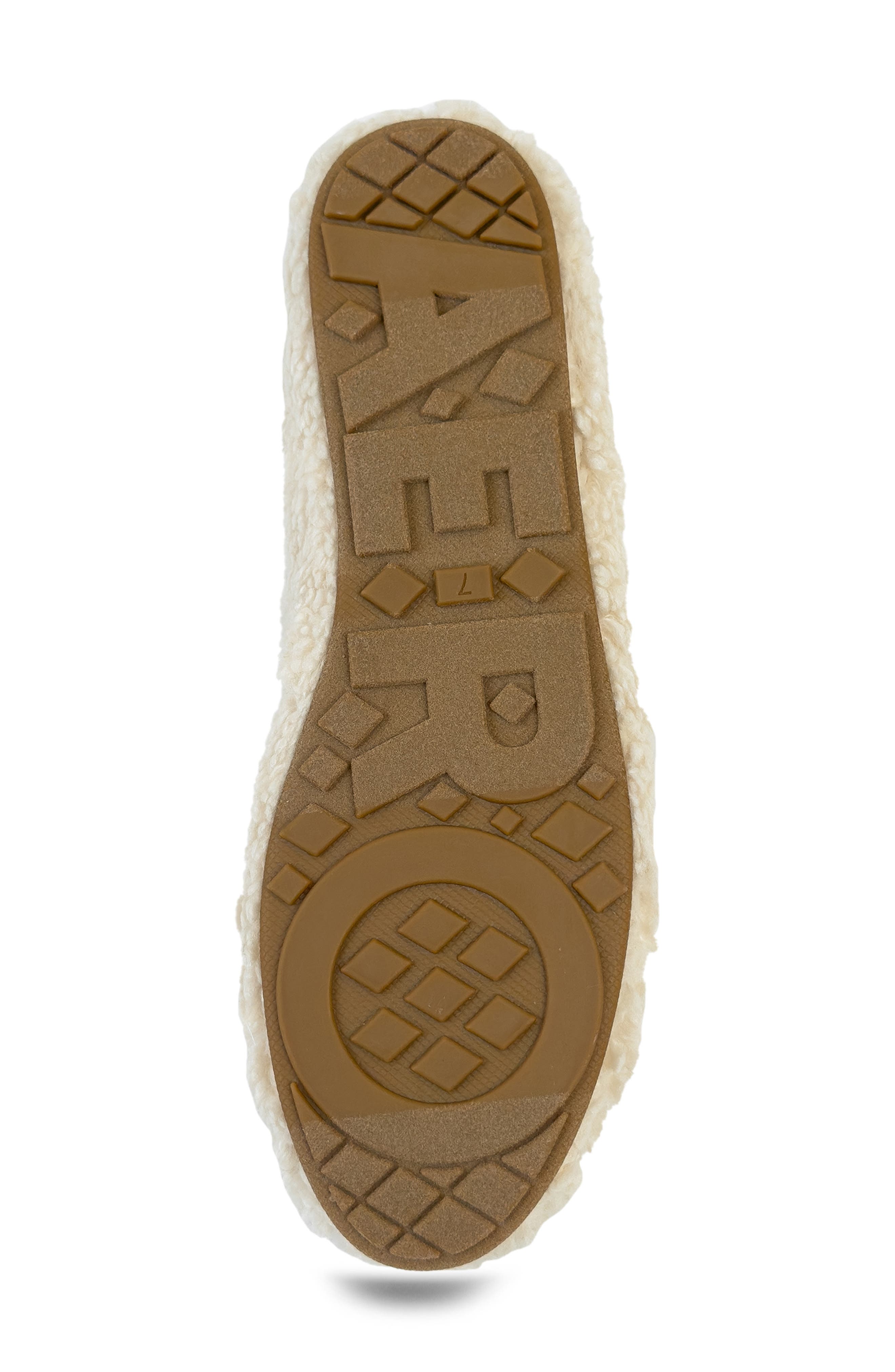 Patrina Faux Shearling Flat, Alternate, color, NATURAL FAUX SHEARLING