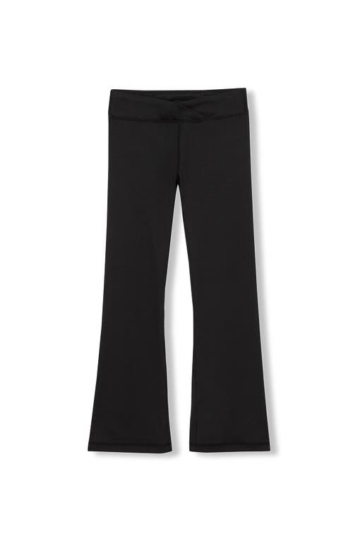 LANDS' END LANDS' END GIRLS HIGH WAISTED ACTIVE FLARE LEGGINGS