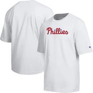 Champion Men's Champion White Philadelphia Phillies All Star Arched Chenille Wordmark T-Shirt