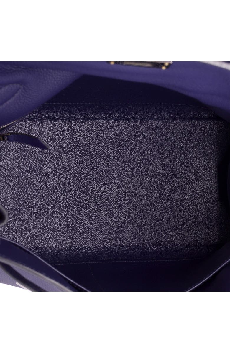 Pre-Owned Hermes Kelly Handbag Blue Togo with Palladium Hardware 28, Alternate, color, Bleu Encre