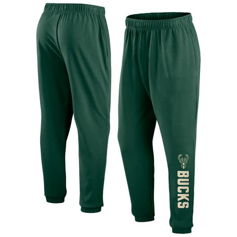 Men's Fanatics Branded  Hunter Green Milwaukee Bucks Big & Tall Chop Block Pants