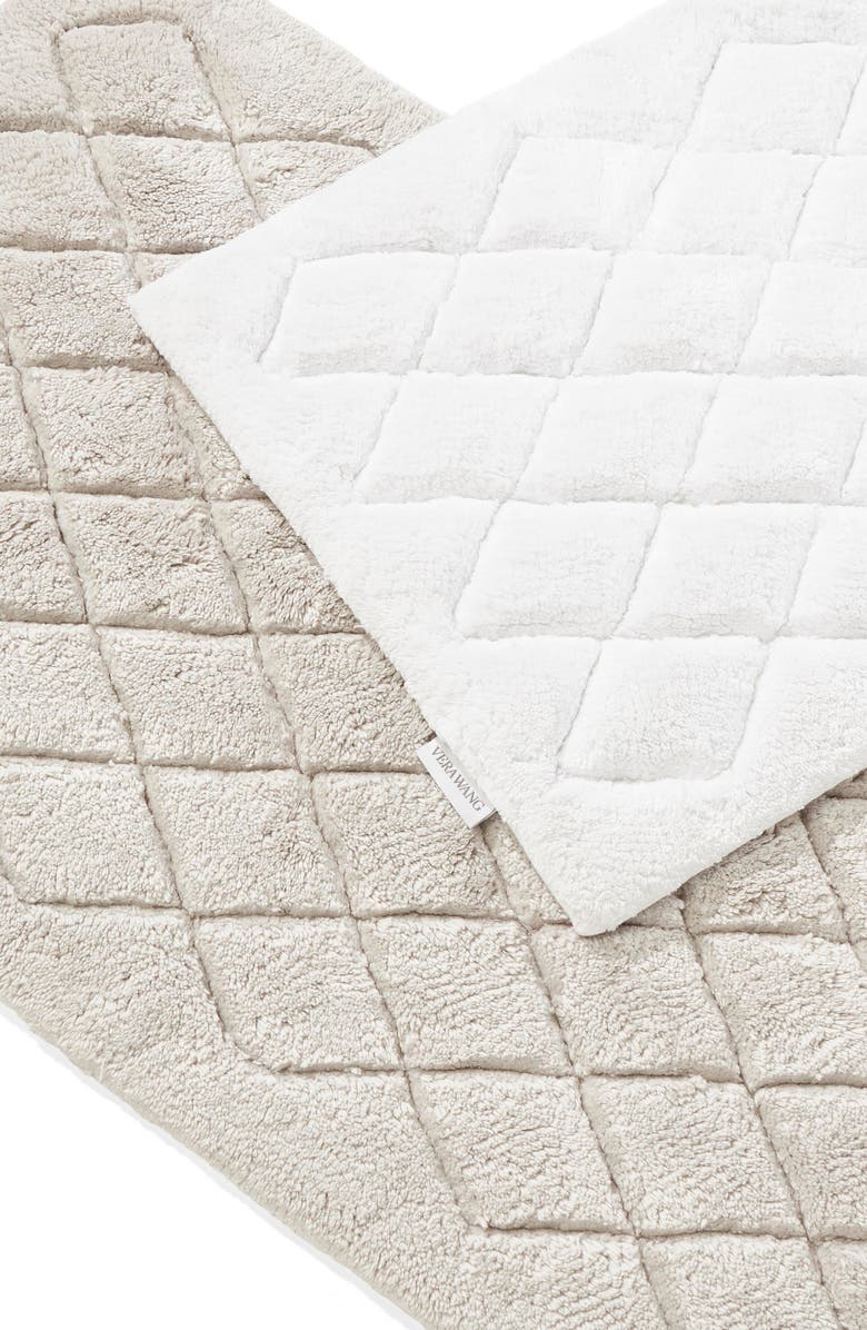 Vera Wang Set of 2 Marquise Diamond Bath Rugs, Alternate, color,