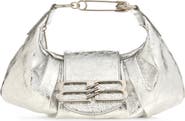 Balenciaga Small Pamela Crinkled Metallic Leather Shoulder Bag