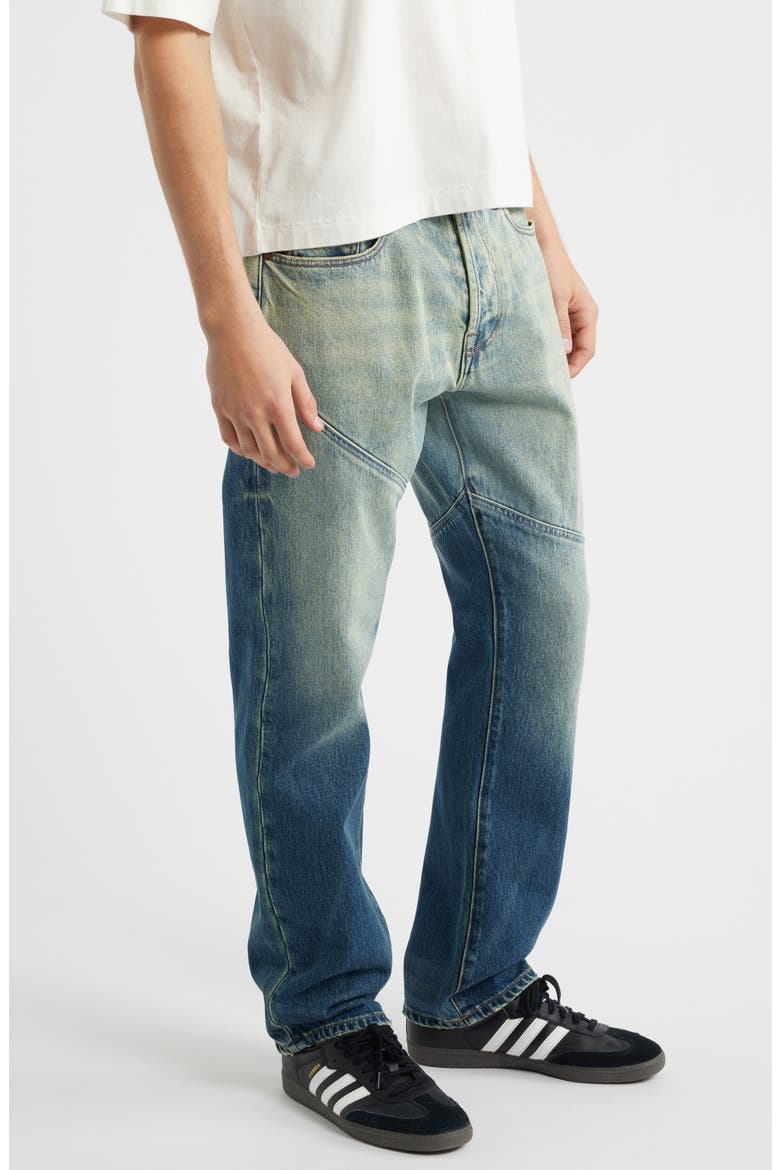 Two-Tone Heart Jeans, Alternate, color, SUNKIST