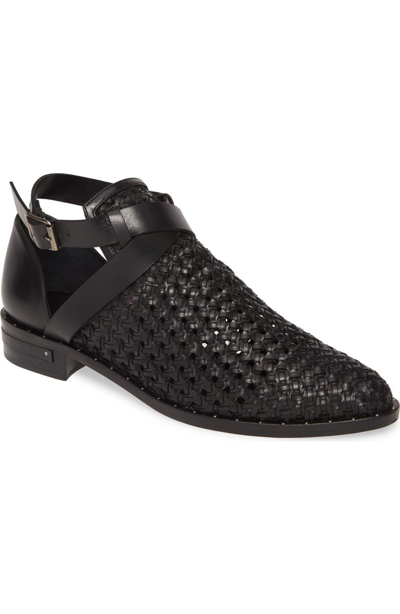 Freda Salvador Spark Woven Ankle Strap Bootie, Main, color,