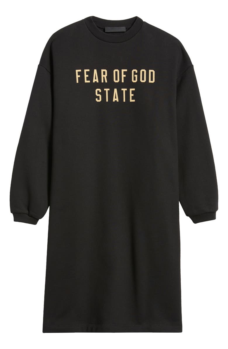 Fear of God Essentials Kids' Crewneck Long Sleeve Sweater Dress, Main, color, 