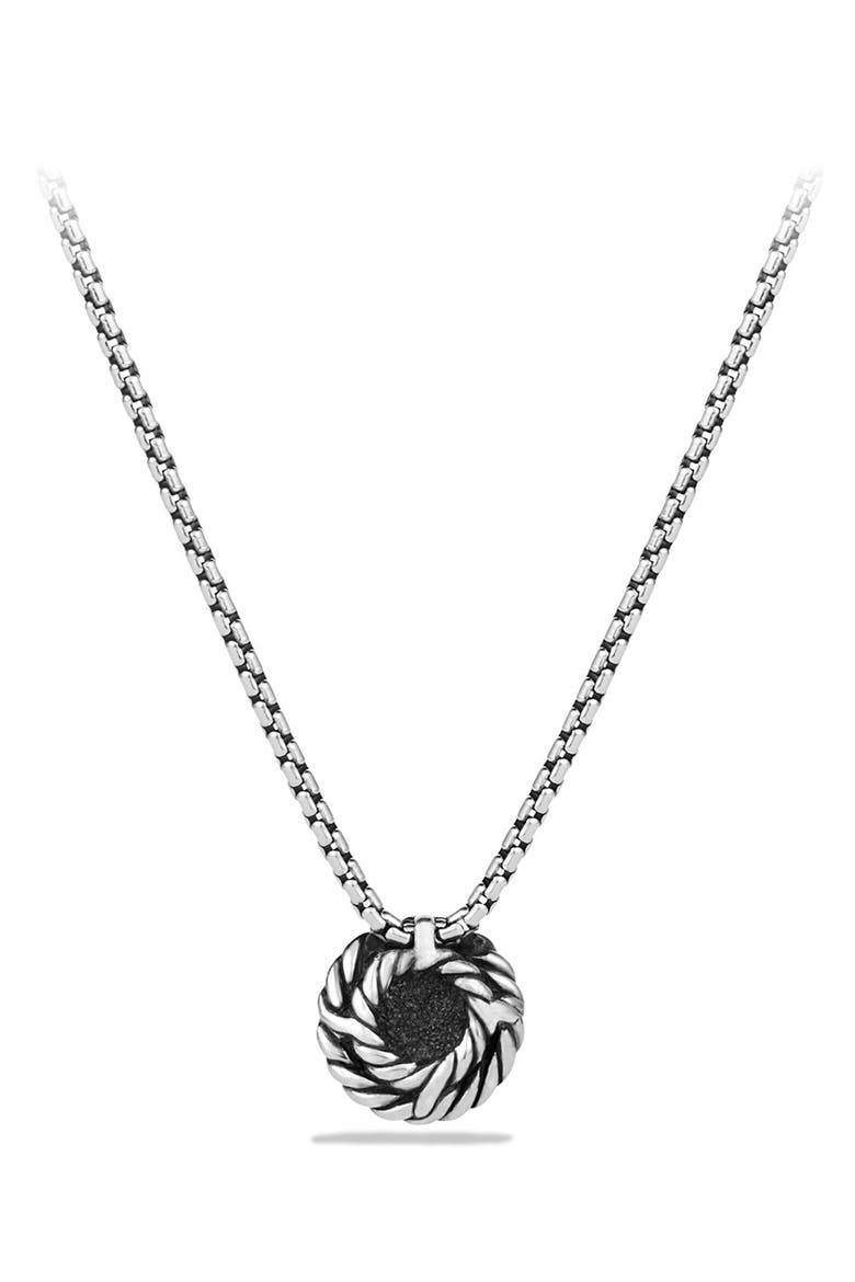 Châtelaine Pavé Pendant Necklace with Diamonds, Alternate, color, BLACK DIAMOND