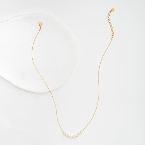 Harmony Pearl Cluster Necklace