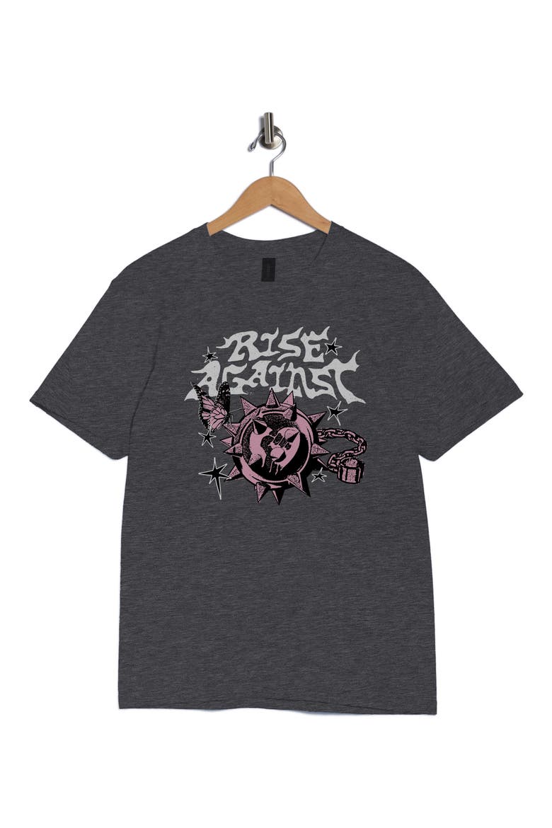 Rise Against Landmine Graphic T-Shirt, Alternate, color, DARK HEATHER