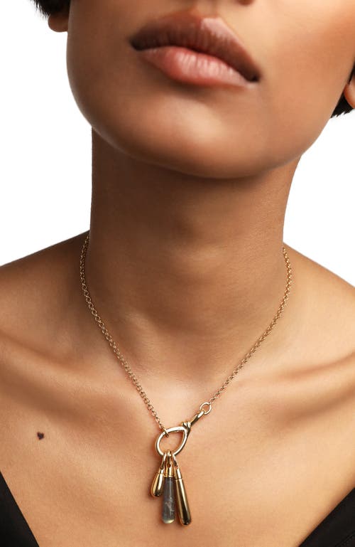 Pdpaola Drop Pendant In Gold