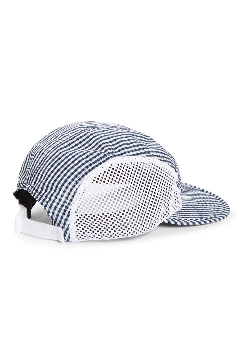 Gingham Runner Baseball Cap, Alternate, color, NAVY/ WHITE GINGHAM