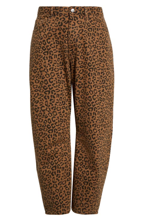 Bna Mid Rise Wide Leg Barrel Pants