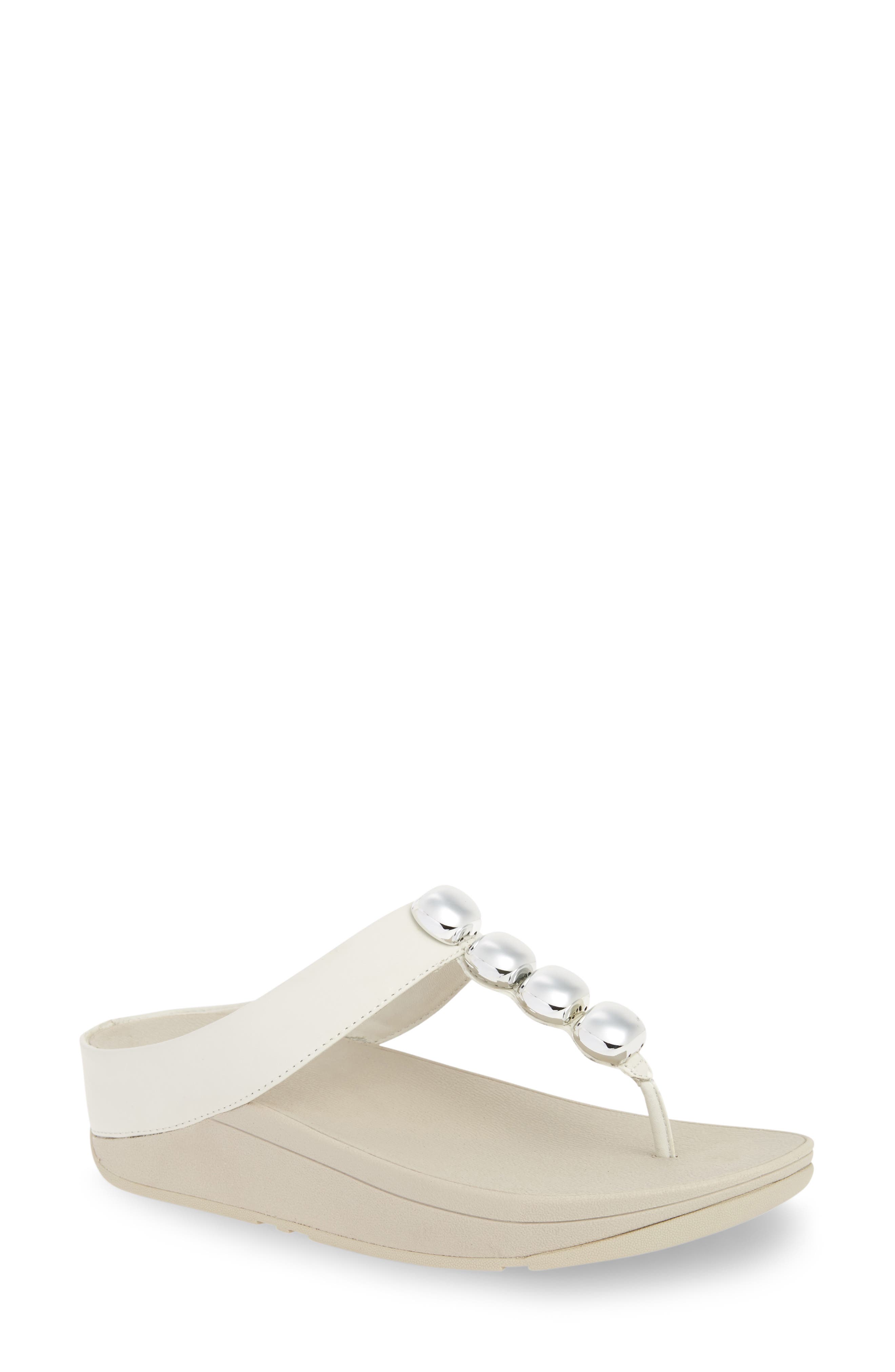 FitFlop™ Rola Sandal, Main, color, URBAN WHITE LEATHER