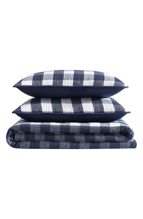 Lakehouse Plaid Cotton Quilt 3-Piece Set