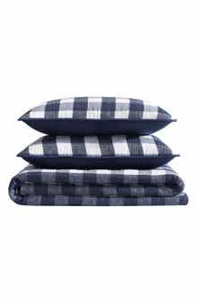 Eddie Bauer Lakehouse Plaid Cotton Quilt 3-Piece Set