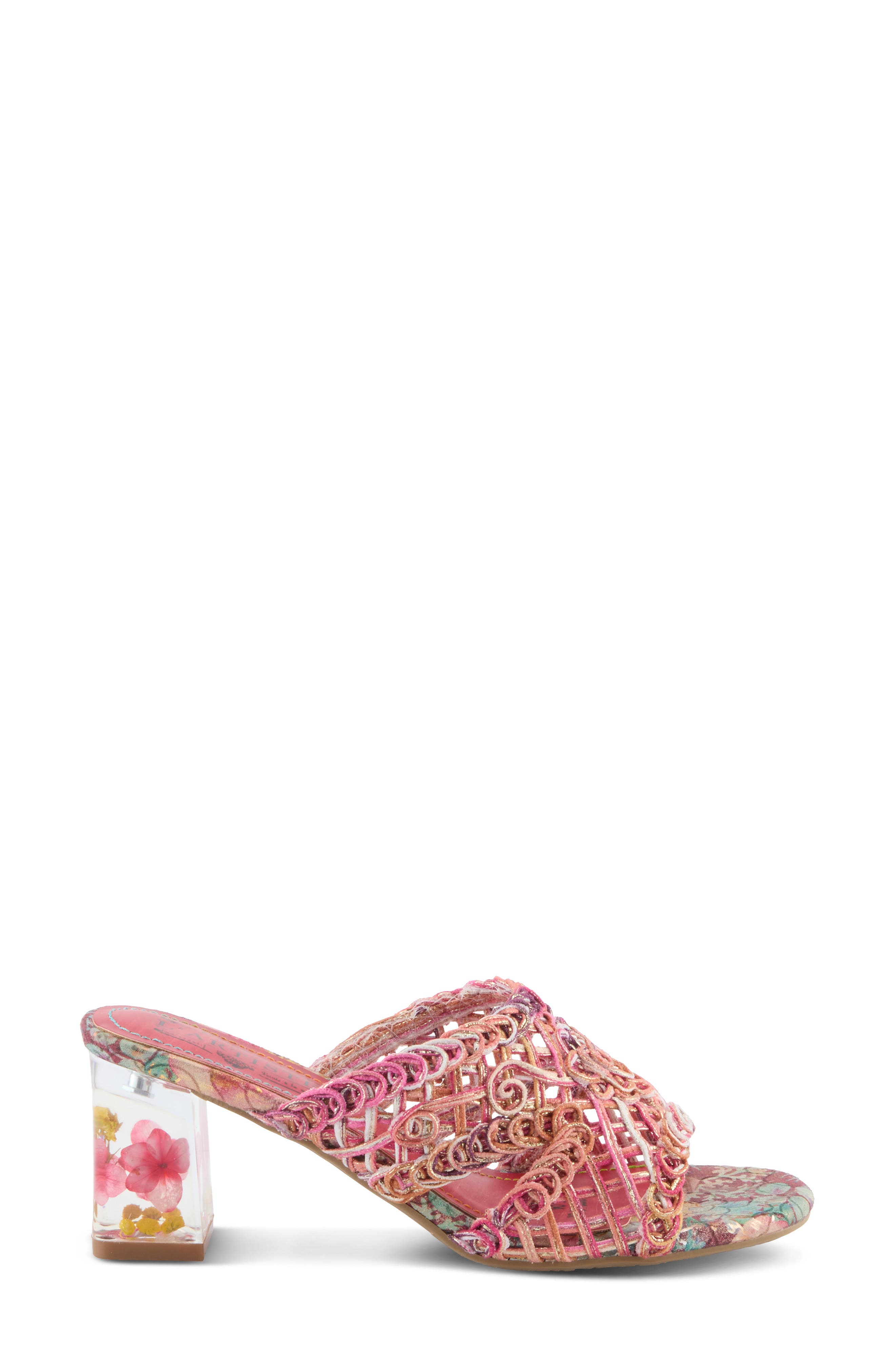 Lacyloops Sandal, Alternate, color, FUCHSIA MULTI