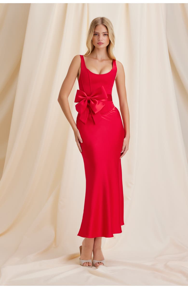 Scarlett Gasque Starlet Corset, Alternate, color, Scarlett Red