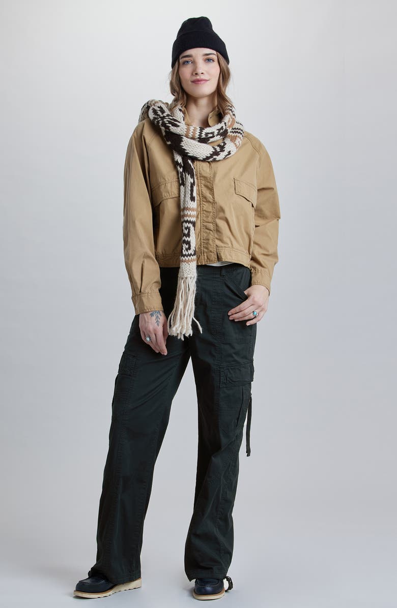 SUPPLIES BY UNIONBAY Jude High Waist Wide Leg Cargo Pants, Alternate, color, Black