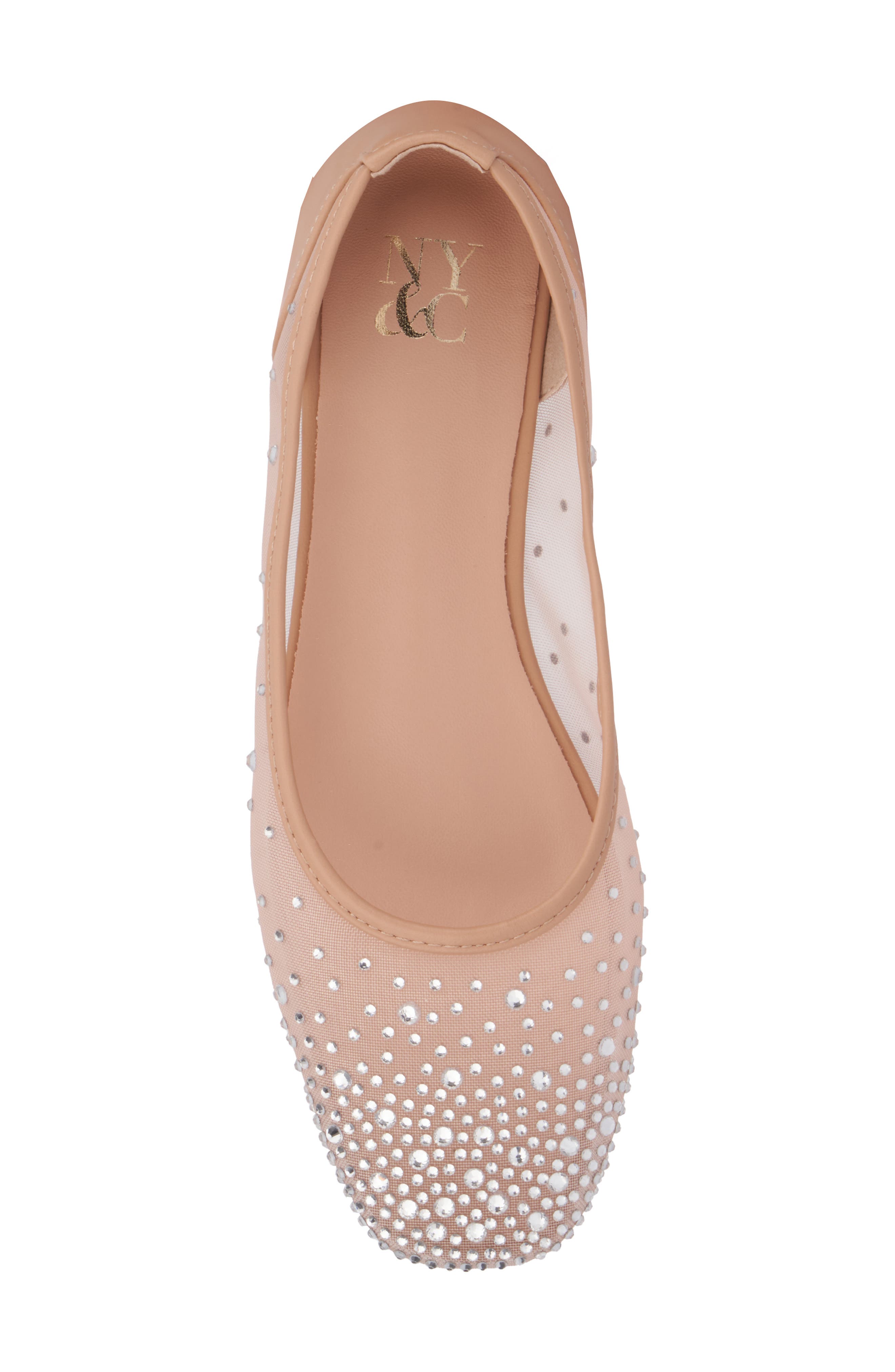 Priya Mesh Flat, Alternate, color, BEIGE