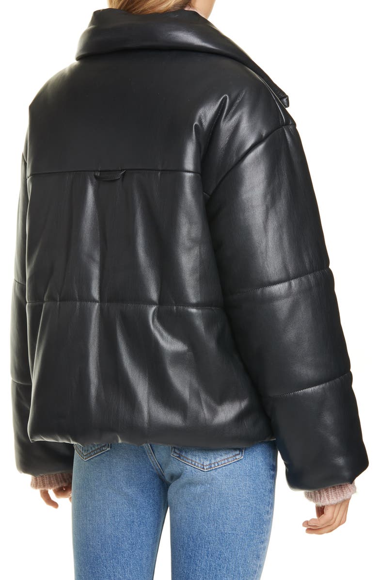 Nanushka Hide Vegan Leather Puffer Jacket, Alternate, color, 