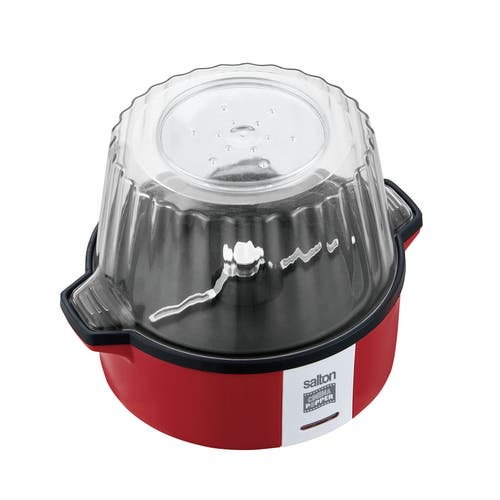 Salton Cinema Popper Stir Popcorn Maker In Red