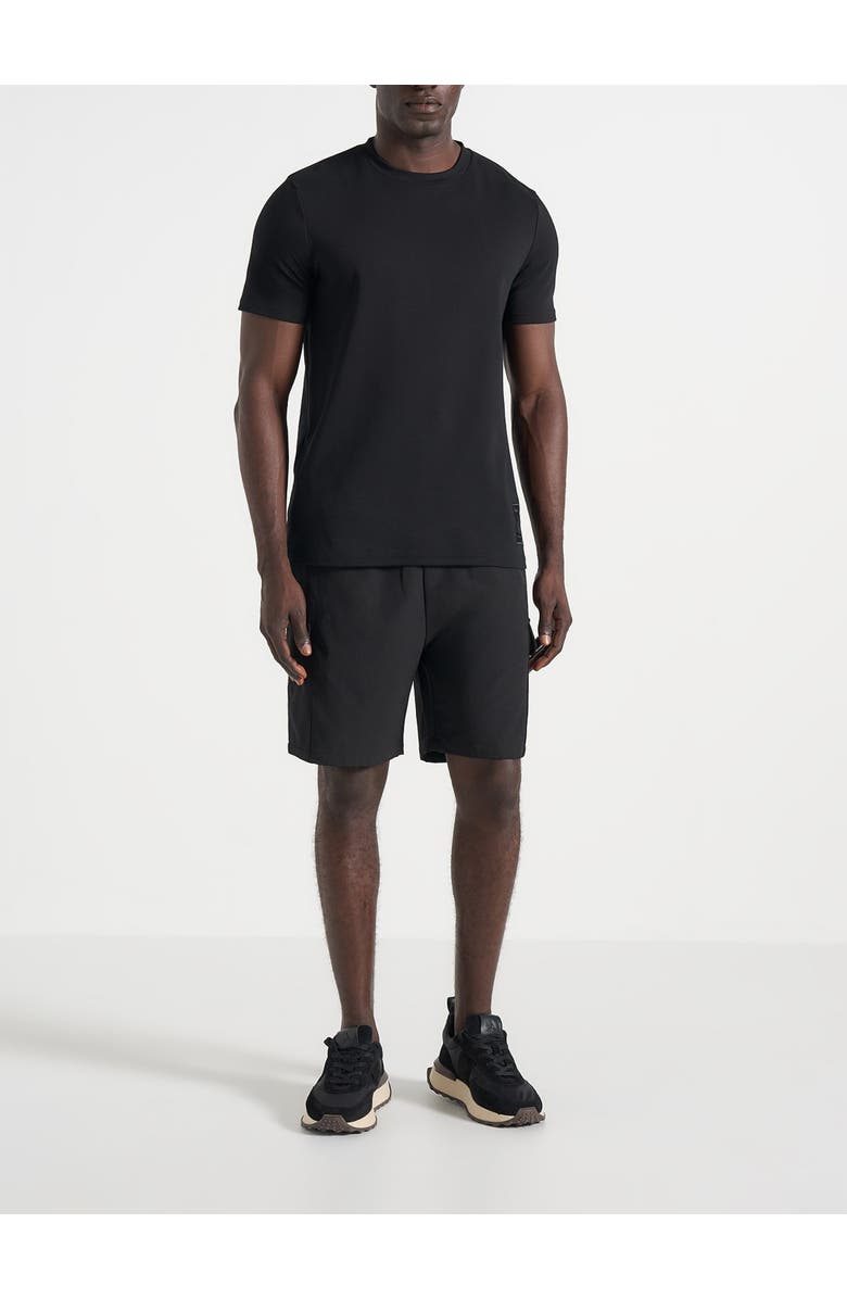 Manière De Voir Dimitri Technical Cargo Shorts, Alternate, color, Black