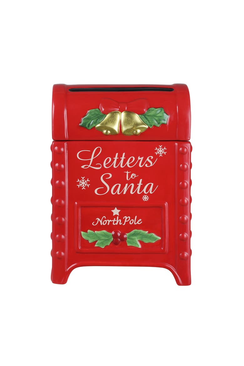 12 in. Mailbox Ceramic Cookie Jar, Main, color, Multicolored