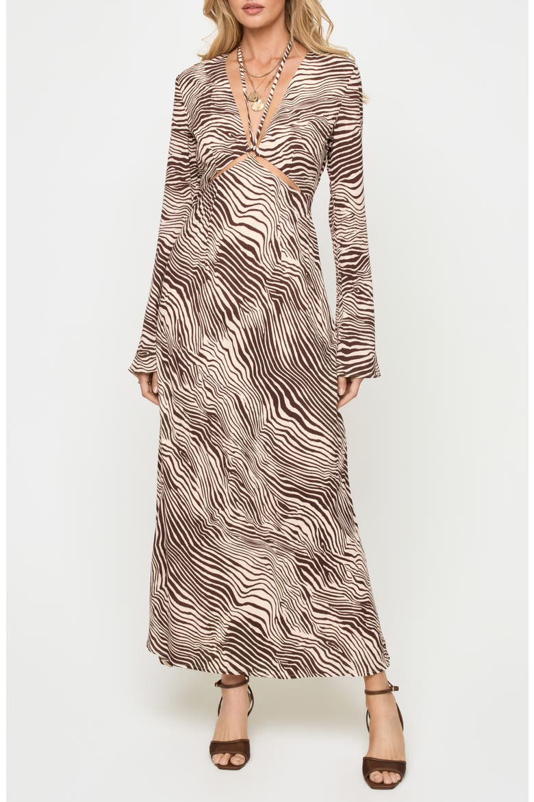 Say When Long Sleeve Cover-Up Maxi Dress video